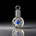 SaturNova Pendant - Sapphire 